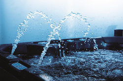 Фонтан с LED-подсветкой, пара, для бассейна 12 м